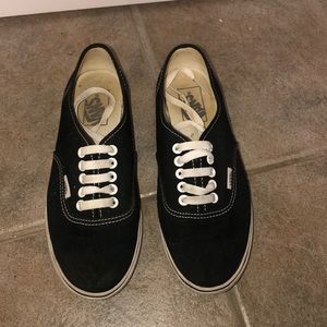 Black Vans (womens size 7)